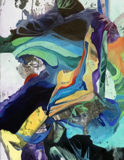 Surrender 5, 2022, Graphit und Öl auf Leinwand, 80 x 60 cm