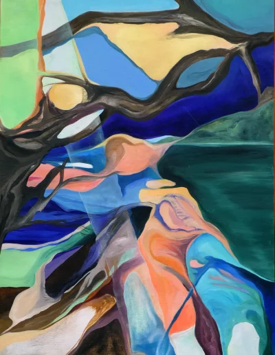 Surrender 4, 2021, Öl auf Holz, 80 x 60 cm