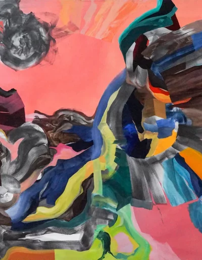 Zartes Geschwebe, 2015, Acryl, Graphit auf Leinwand, 160 x 200 cm