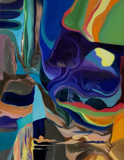 Surrender VII, 2024, Graphit und Öl auf Leinwand, 80 x 60 cm
